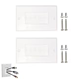 cable multimedia grade 3 sat Lot Pratique de 2 Plaques: Avec ce lot de deux plaques passe-câbles, vous avez la possibilité de masquer les câbles dans deux pièces différentes de votre maison. Que ce soit dans le salon ou la chambre, ce set vous offre la flexibilité nécessaire pour une organisation optimale et une gestion efficace des câbles dans chaque espace.
