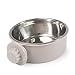 BESPORTBLE 3stücke Stainless Steel Pet Feeder Wandmontierter Futternapf Für Hunde Und Katzen Kleiner Grauer Futternapf Mit Rutschfester Aufhängung Leicht Zu Reinigen Und Stabil Für