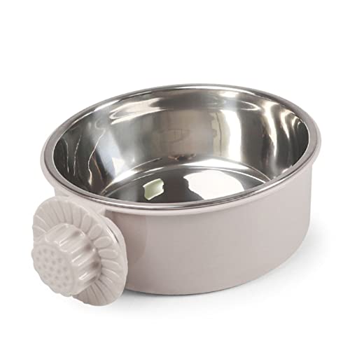 BESPORTBLE 3stücke Stainless Steel Pet Feeder Wandmontierter Futternapf Für Hunde Und Katzen Kleiner Grauer Futternapf Mit Rutschfester Aufhängung Leicht Zu Reinigen Und Stabil Für