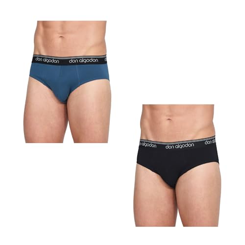 DON ALGODON - S0005 Pack de 6 Slip Hombre Algodon Lycra Color:...