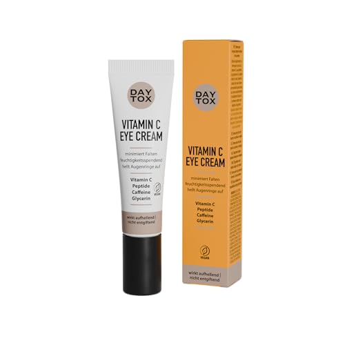 Augencreme mit Vitamin C (15ml) - mit Peptiden & Koffein - Feuchtigkeitsspendend, Faltenreduzierend & Aufhellend gegen Augenringe - Vegane Augenpflege für strahlende Haut Augencreme mit Vitamin C (15ml) - mit Peptiden & Koffein - Feuchtigkeitsspendend, Faltenreduzierend & Aufhellend gegen Augenringe - Vegane Augenpflege für strahlende Haut