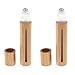 Baoblaze 2pieces 15ml Vide Flacons Roll-on pour Huile Essentielle, Bille en Acier Inoxydable