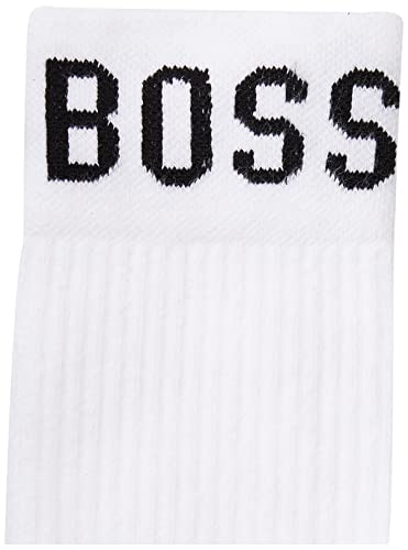 BOSS Men's 2-pack Bold Logo Solid Cotton Socks3