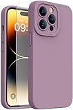 Kiresen Designed for iPhone 13 Pro Case - Upgraded Enhanced Camera Protection - Soft Microfiber Lining Inside - Liquid Silicone Shockproof Protective Phone Case 6.1' for Men Women Girls - Light Purple