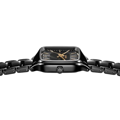 Rado True Square Black Ladies Dial with Rose Gold Indexes, Date Display and Swiss Automatic Movement4