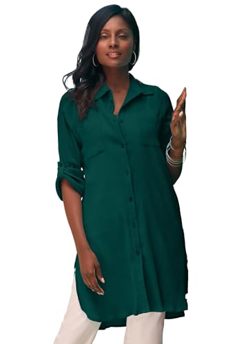 Image of Jessica London Women's Plus Size Gauze Mega Tunic