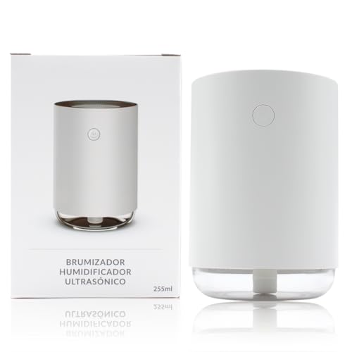 Humidificador Ultrasónico Difusor de Aromas 225ml Para Bebes, Mocos y Tos. Silencioso. Mejora el Ambiente y la Humedad. Con USB y 7 Colores LED. Aceites Esenciales. Free Bebés y Plantas.
