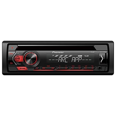 Pioneer Autorradio DEH-S120UB con Iluminación Rojo Cover