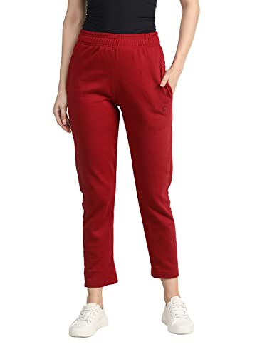 Image of CHKOKKO Women High Rise Gym Wear Sports Fitness Relaxed Track Pant