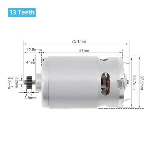 Moteur perceuse 18V sans force : Solution moteur 550 à 11 dents CC - 5