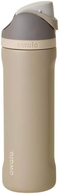 Owala FreeSip Insulated Stainless Steel Water Bottle with Straw for Sports, Travel, and School BPA-Free Sports Water Bottle, 24 oz, Down To Earth