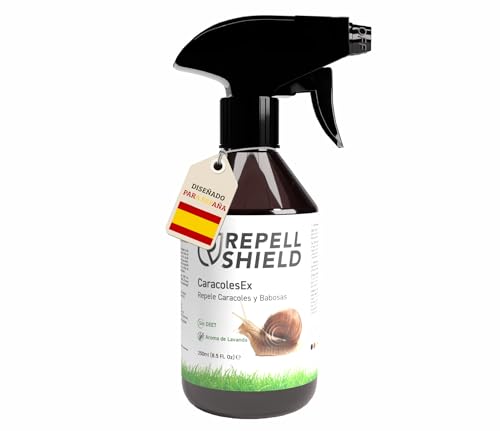 RepellShield® Spray Anti Caracoles y Babosas - Fácil Aplicación en Huertos, Plantas, Jardines - Uso Interior y Exterior - Protección Natural y Segura - Alternativa a Veneno Caracoles y Babosas - 250ml