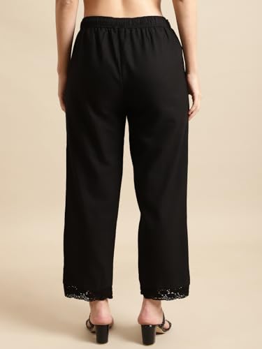 Image of Pistaa's Women's Regular Fit High Rise Palazzo