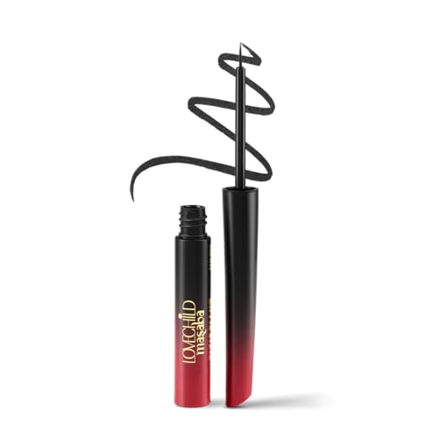 LoveChild Masaba Liquid Eyeliner (Black), Waterproof Smudge-Proof...