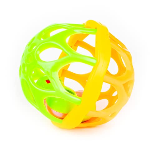 Image of Ratna's Baby Gift Set 2in1 Rattle Roller & Ball Rattle Set for Infants & Toddlers (Multicolor)