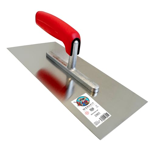 WERKFIT Profi Glättekelle 280x130mm - Rostfreie Glättspachtel aus...
