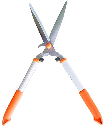 ZGYQGOO Garden Hedge Shears - Gardens General Purpose Serrated Big Branch Shears - Professional Aluminum Hedge Shears For Trimming Borders