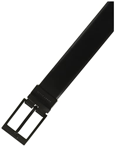 Perry Ellis Portfolio Men’s Reversible Cop Belt, Matte Leather, Burnished, Black Buckle, 1.5" Width (Available in Big & Tall)2