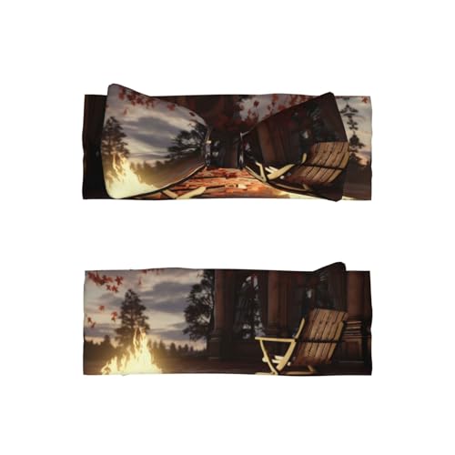 The fire pit in the destroyed library Baby Headbands Soft Nylon Hairbands with Stretchy Bows Girls Hair Accessories for Newborn Infant Toddler Kids2