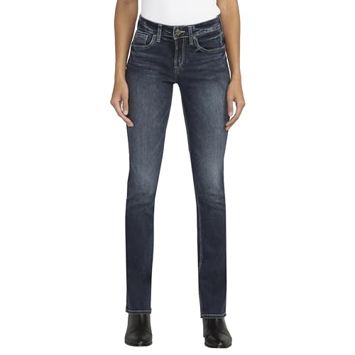 Silver Jeans Co. Suki Mid Rise Curvy Fit Slim Bootcut Jeans