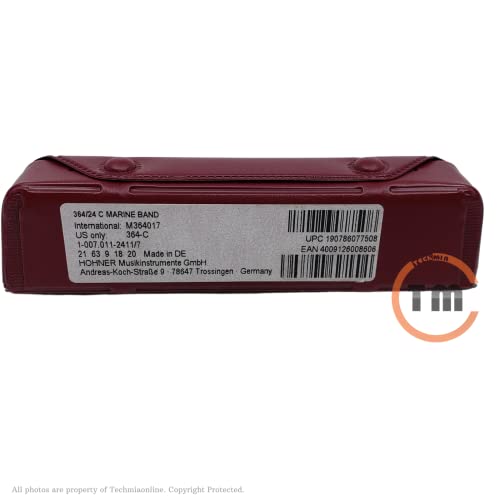 Hohner 364/24 Marine Band 12 Hole Harmonica – Key of C - Les Beatles, Paul McCartney, John Lennon, RIngo Starr, George Harrison Hohner 364/24 Marine Band 12 Hole Harmonica - Key of C – Image 3