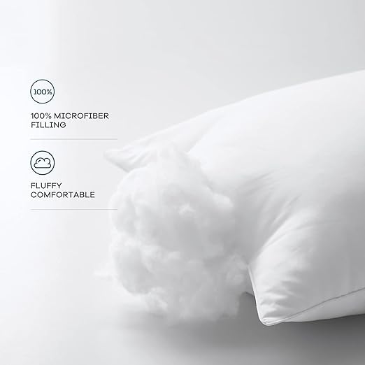 Image of Microfiber Pillow Filler 18x18 Inch | Cushion Insert 45x45 cm (Set of 5 Pillow)