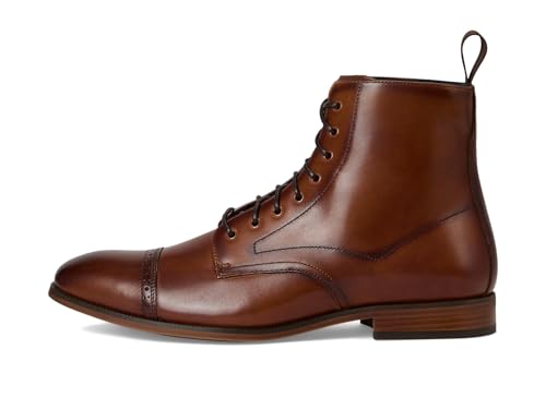 Stacy Adams Men's Henry Cap Toe Lace-Up Boot Fashion, Tan, 11.54