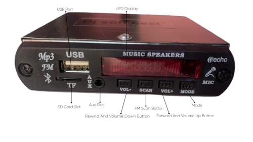 Image of Bluetooth Mini Car Stereo, MP3 Player with FM,AUX & USB (12V DC)