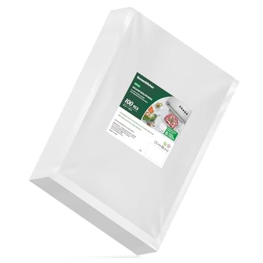 Heavy Duty Vacuum Sealer Bags For Food, 100 Quart 8" x 12" Food Saver Bag for FoodSaver, Seal a Meal, Geryon Vacuum Machine, Commercial Grade, BPA Free Vacuum Seal Bag Perfect for Sous Vide