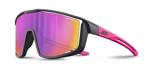 Julbo Lunettes de soleil - FURY Junior - de 8 à 12 ans - Noir/Rose - Catégorie 3