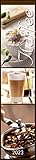 Küchenplaner Kaffee 2023 - Streifen-Kalender 11,3x49x5 cm