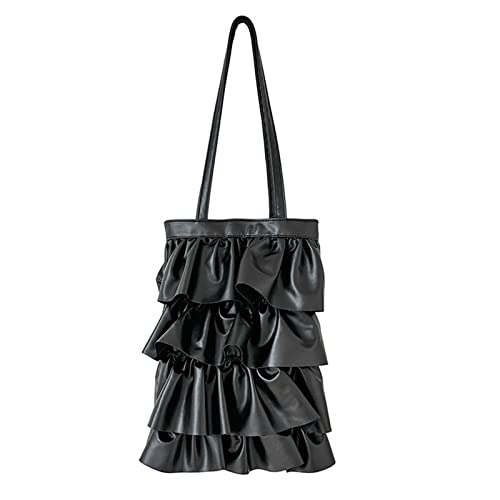 Sac à bandoulière plissé de grande capacité pour femme décontracté