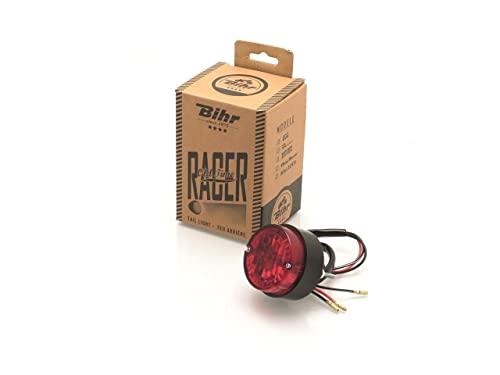 Feu arrière homologué Bihr Beacon noir au design minimaliste et robuste