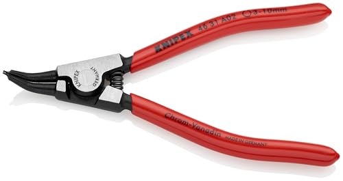Knipex 4631A02 External 45 Degree Angled Retaining Ring Pliers 5-Inch, Red and Silver - Image 2