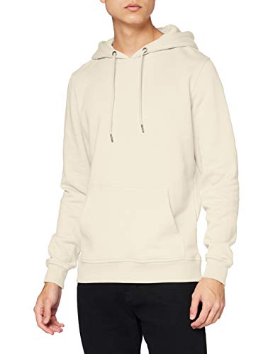 Preisvergleich Produktbild Urban Classics Herren Kapuzenpullover Basic Sweat Hoodie, einfarbiger Kapuzensweater mit Känguru Tasche, Kapuze verstellbar - Farbe sand, Größe M