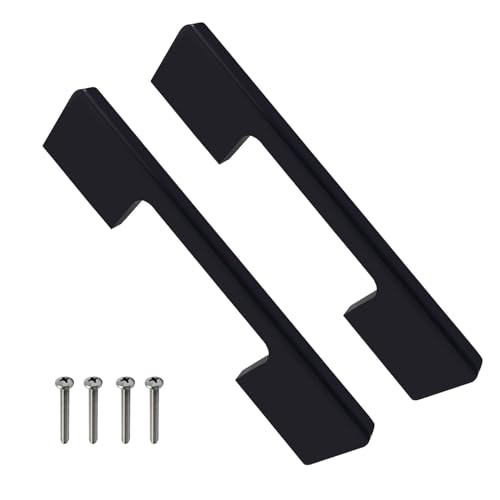 Image of VOLO Wardrobe Cabinet Handle - Multi-Use Pull Handle for Wardrobe, Drawer, Sliding Closet, and Door in Kitchen, Office, and Bedroom Pack of 1 (Black, 96MM (4 Inch))