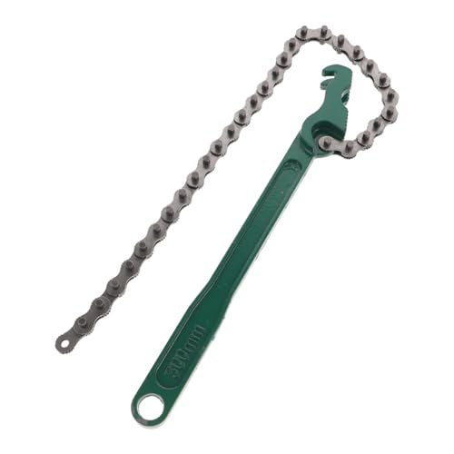 PRETYZOOM Chain Wrench Oil Filter Wrench Heavy Duty Non Slip Grip Spanner Tool for Plumbing and Auto Repair Maximum Locking Force for Efficient Filter Removal