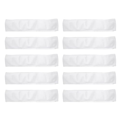 Bandeau facial jetable blanc qui retient les cheveux pour application de masque visage