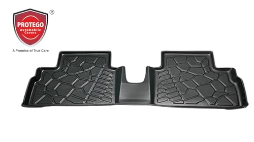 Image of PROTEGO 5D Premium TPE Car Floor Mats Suitable for SPRESSO Manual (2020-) Waterproof, Anti Skid, Dustproof, Anti-Scratch & Easy Wash, Heavy-Duty, All-Weather, Car Accessory Set Of 3pcs LLM Mat (Black)