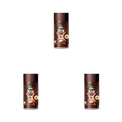Image of CONTINENTAL XTRA Coffee | Strongest Instant Coffee Powder | Instant South Blend | 70% Coffee & 30% Chicory | 50g Jar (Pack of 3)