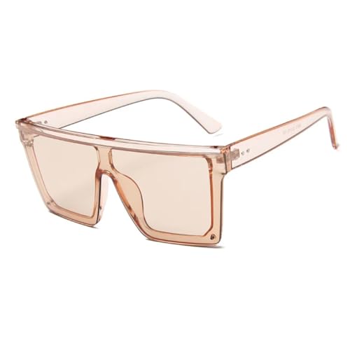 Lunettes de soleil dessus plat femme aux finitions champagne et verres miroirs violets