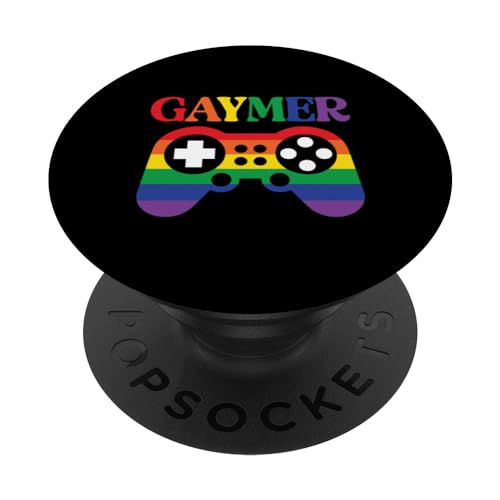 Controller gay Rainbow GayMer Gamer Gaming Pride CSD LGBTQ+ PopSockets PopGrip Intercambiabile