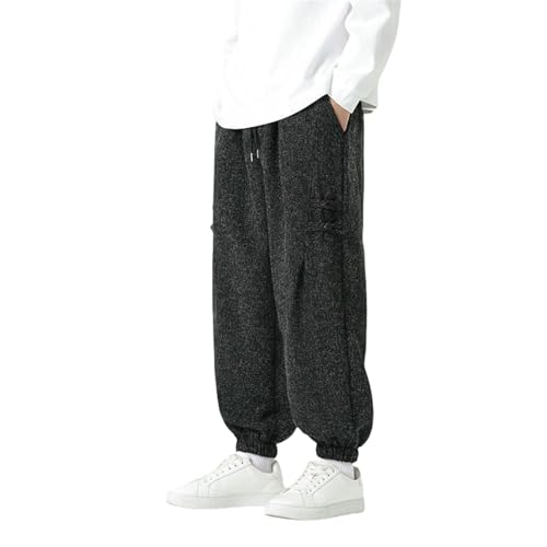 Pantalon coupe ample homme style chinois confortable rétro
