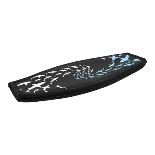 Healeved Snorkel Transparente de Doble Capa con Correa Antienredos Ajustable para Cabeza, Antifugas y Antivaho, para Natación, Buceo y Snorkel, 1 Pieza