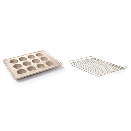 OXO Good Grips 12 Cup Muffin Pan and Cooling Rack Bundle