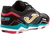 Zapatillas de fútbol sala Joma fs Reactive 23, negro/azul, cuero, para piso liso y parqué, gama alta 6
