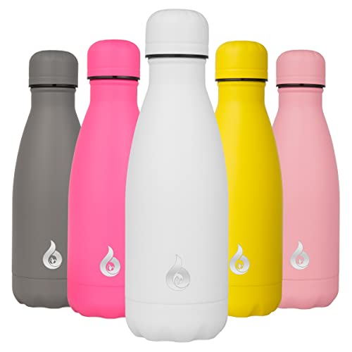 Bjpkpk Insulated Water Bottle 12Oz Stainless Steel Water Bottles Kids Water Bottle For School Keep Cold And Hot,White #TOP29