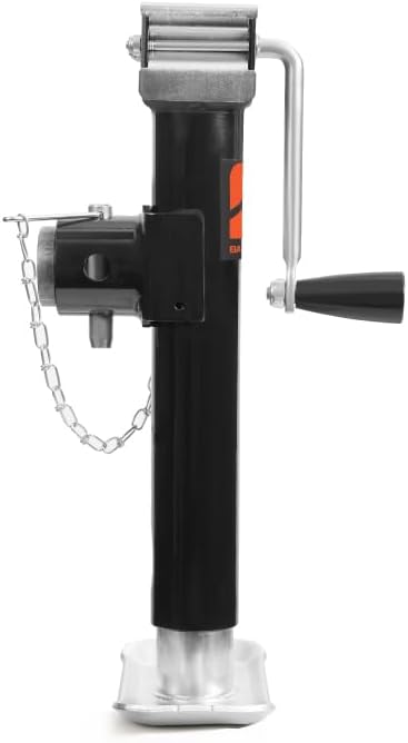 Bastion Distribution Weld-On Side-Wind Jack | Adjustable Drop Leg | Heavy Duty | 5000lb Capacity | Trailer Stabilizing Jack for RVs, Campers, & Utility Trailers | BD-SW-5000-WD