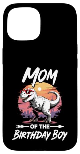 Mom Of The Birthday Party Outfit 恐竜隊 ママ スマホケース iPhone 15 用