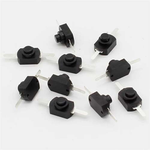 Interrupteur bouton-poussoir DC 30V 1A mécanique mini bouton noir - 3